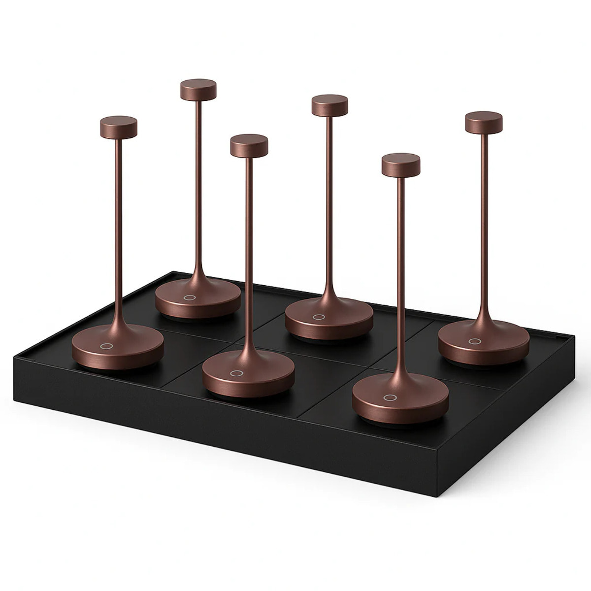6 Lampe de table RUBY + Socle de charge