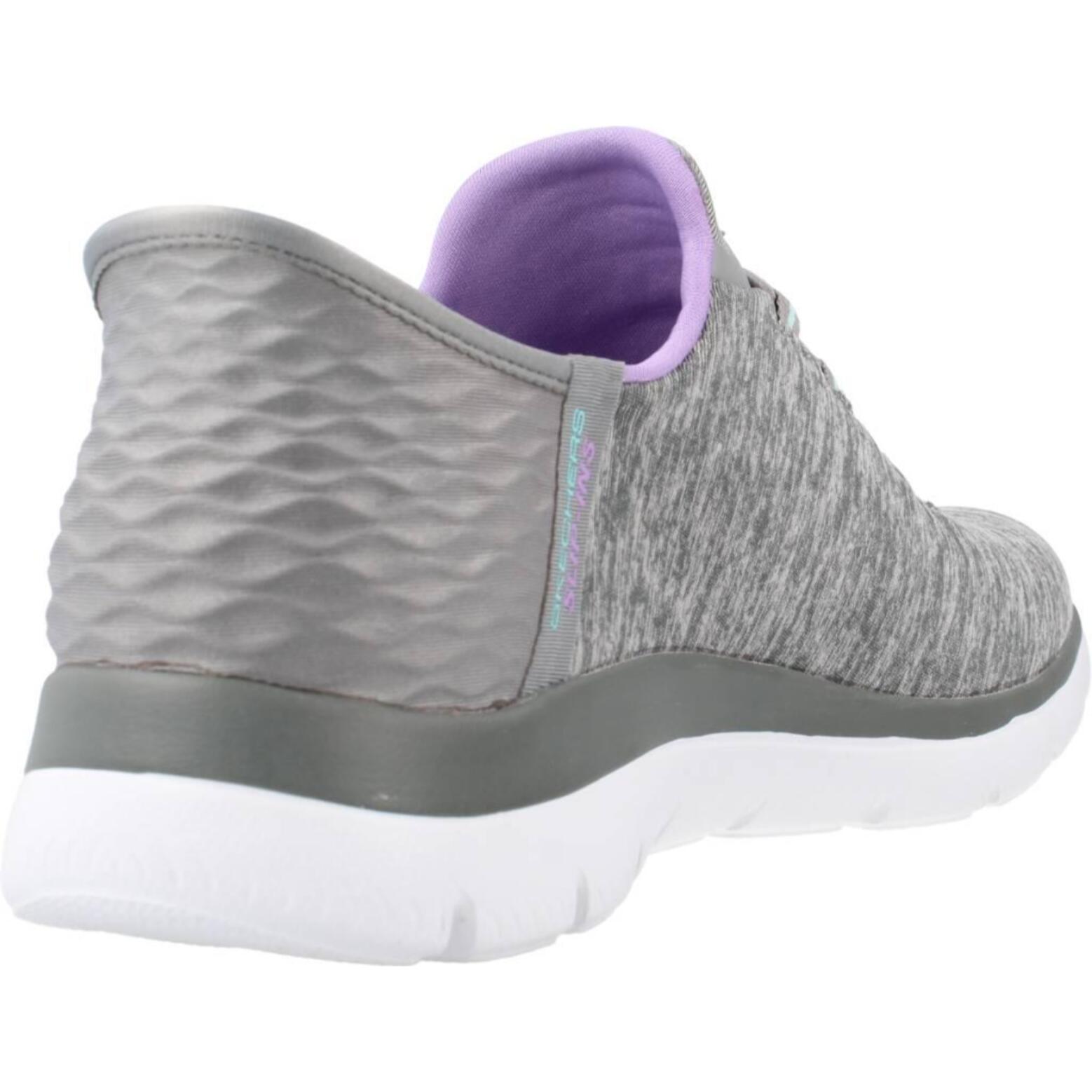 Sneakers De  Mujer Slip-ins: Summits- Dazzling Haze Gris