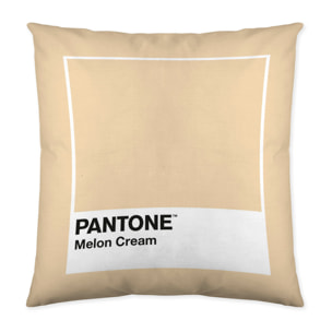 Pantone - Funda de Cojín Estampado - Con Cremallera - Sin relleno - 100% Algodón - Melon Cream