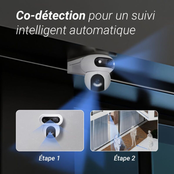 Caméra de surveillance EZVIZ H90 - Double optique 2K+ motorisée