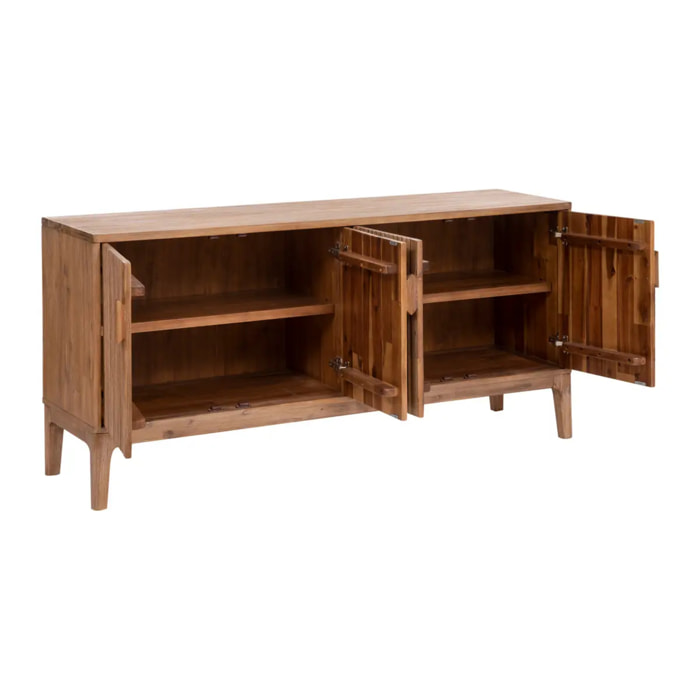 Buffet 4 portes "Sabor" - 4 portes - bois d'acacia