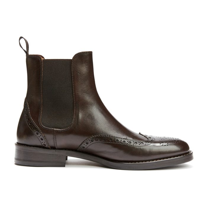 Chelsea boot British Passport testa di moro