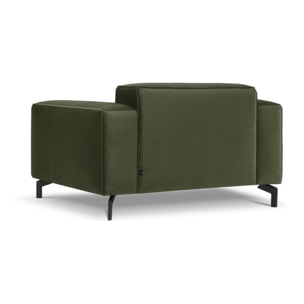 Fauteuil xl "Paradis" en velours vert