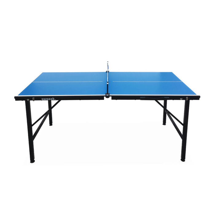 Mini table de ping pong intérieure pliante avec 4 raquettes et 6 balles MINI TABLE DE PING PONG INTÉRIEURE + RAQUETTES