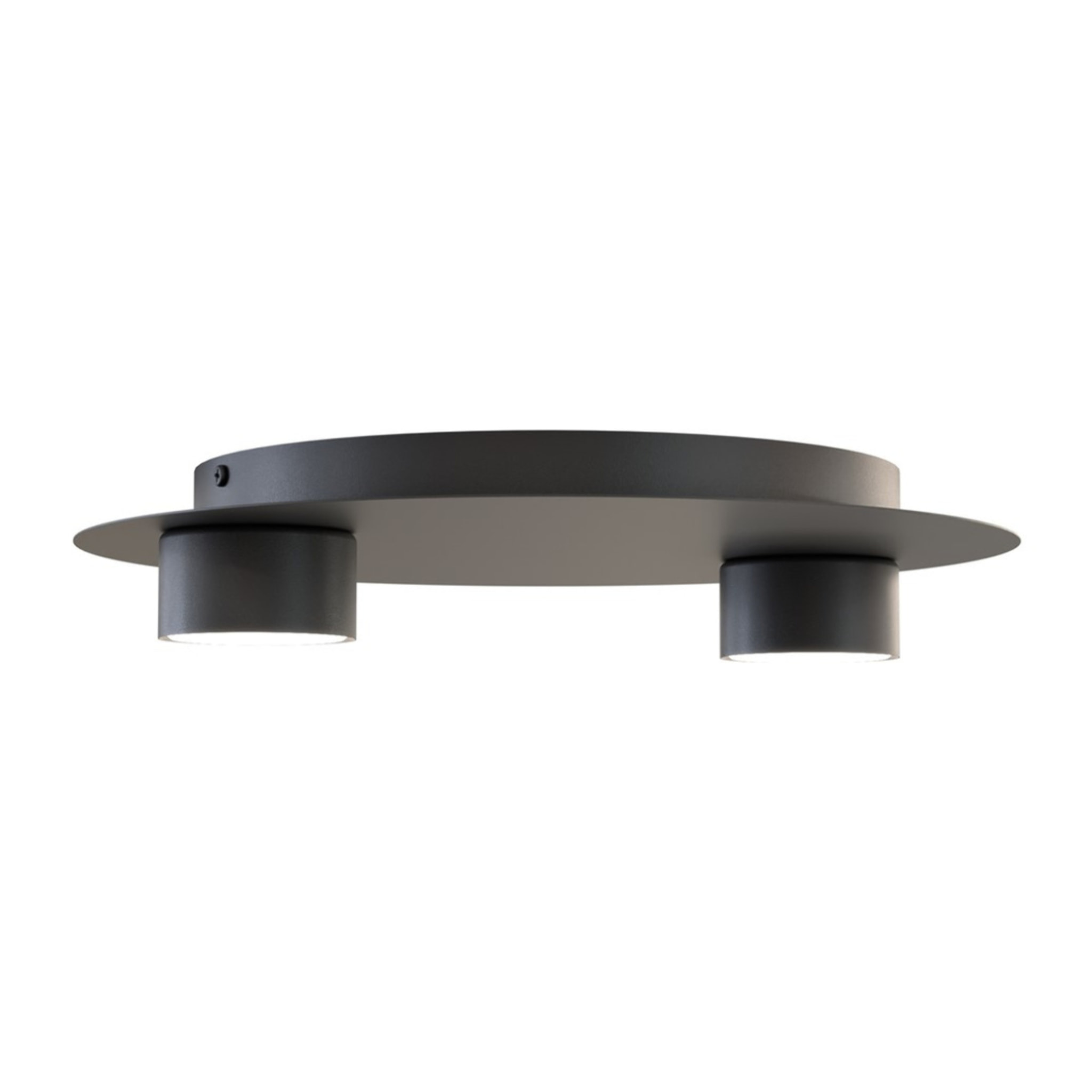 Lampada da soffitto BOLX in acciaio nero opaco