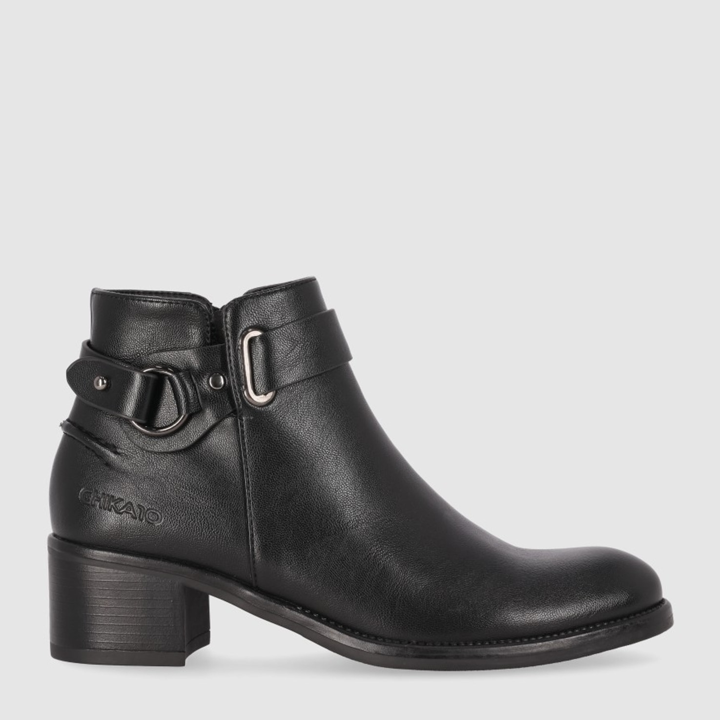 Botines - Negro - Tacón: 5 cm