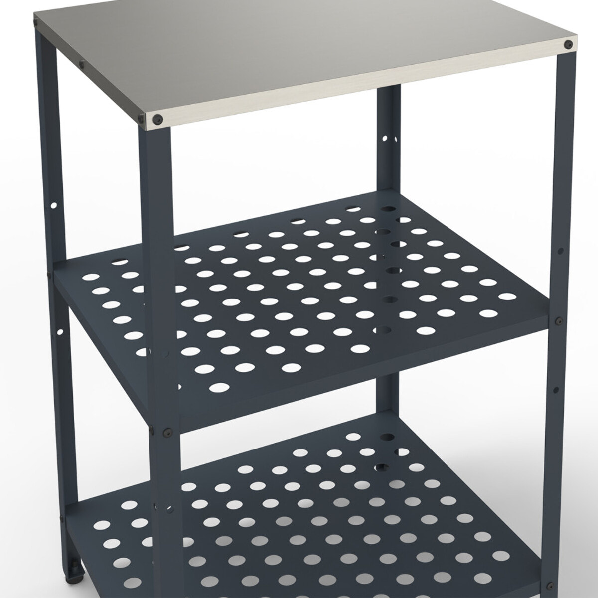 Meuble de cuisine extérieure Alméria 2 étagères gris