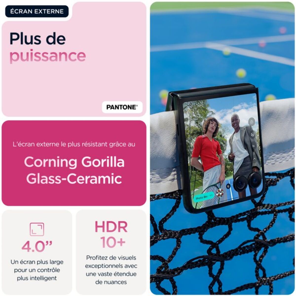 Smartphone MOTOROLA Razr 60 Ultra 512Go Rose 5G