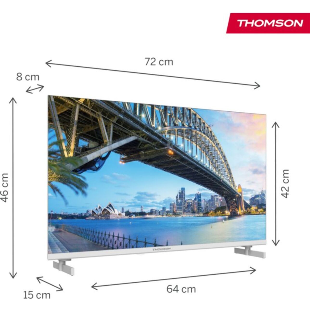 TV LED THOMSON 32HG2S15W - 32 pouces (80cm)