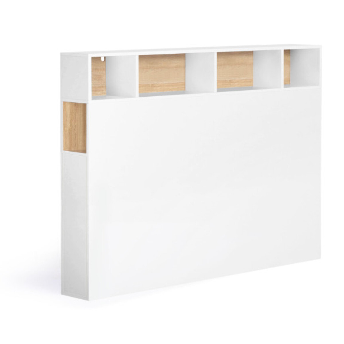 Tête de lit Léo blanche avec rangements 145cm