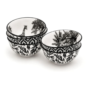 Lot de 6 bols médiums, SAVANA