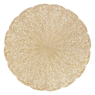 Set de table Nest rond D.38cm doré