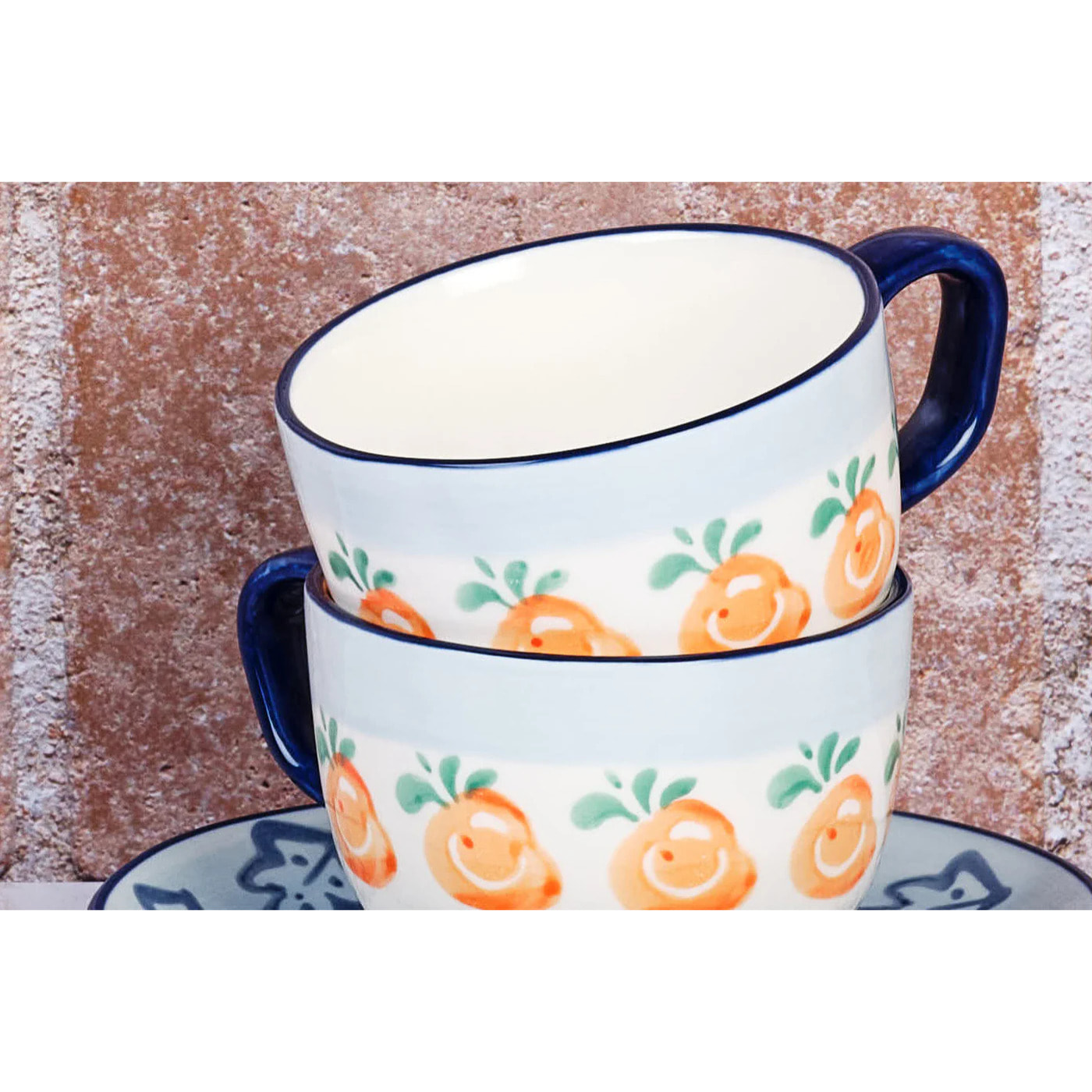 Tasse NAPOLI 20cl et soucoupe Ø15cm - 8 pièces - Agrume