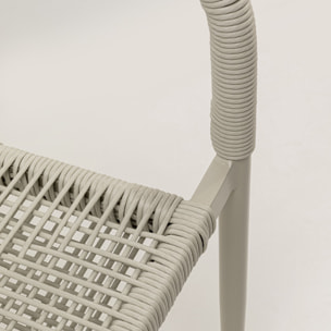 Chaise de jardin avec accoudoirs Palma beige Kare Design