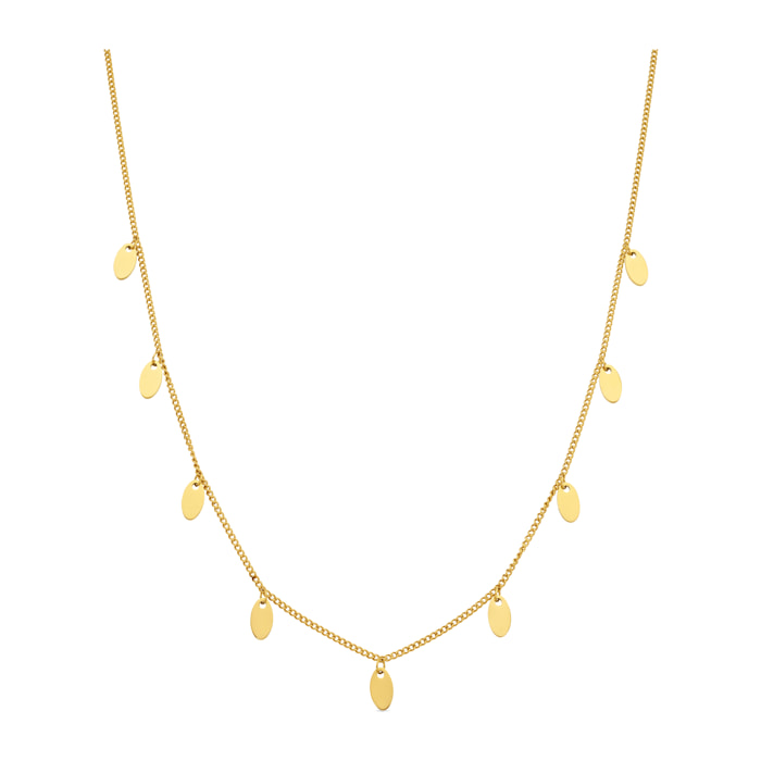 Collar acabado en oro amarillo de 18k