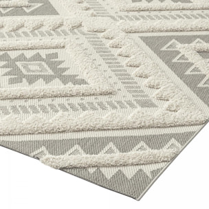 Tapis salon et chambre tissé motif ethnique NEJU