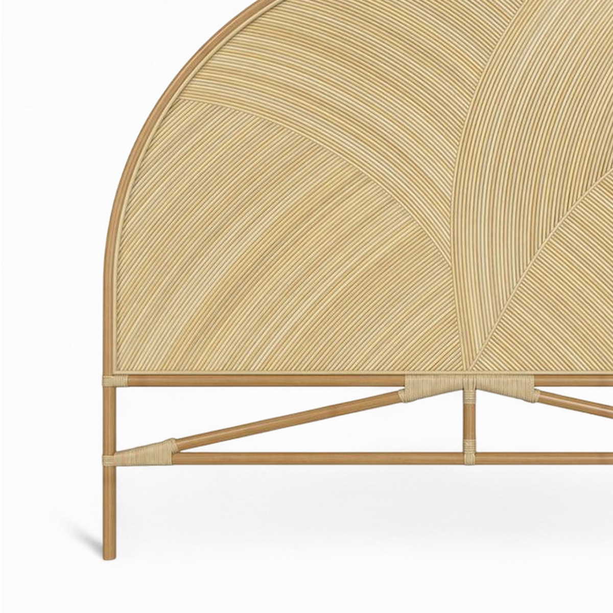 Tête de lit en rotin naturel 160 cm - Beigia