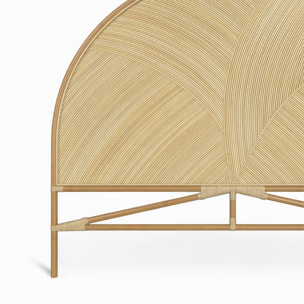 Tête de lit en rotin naturel 160 cm - Beigia