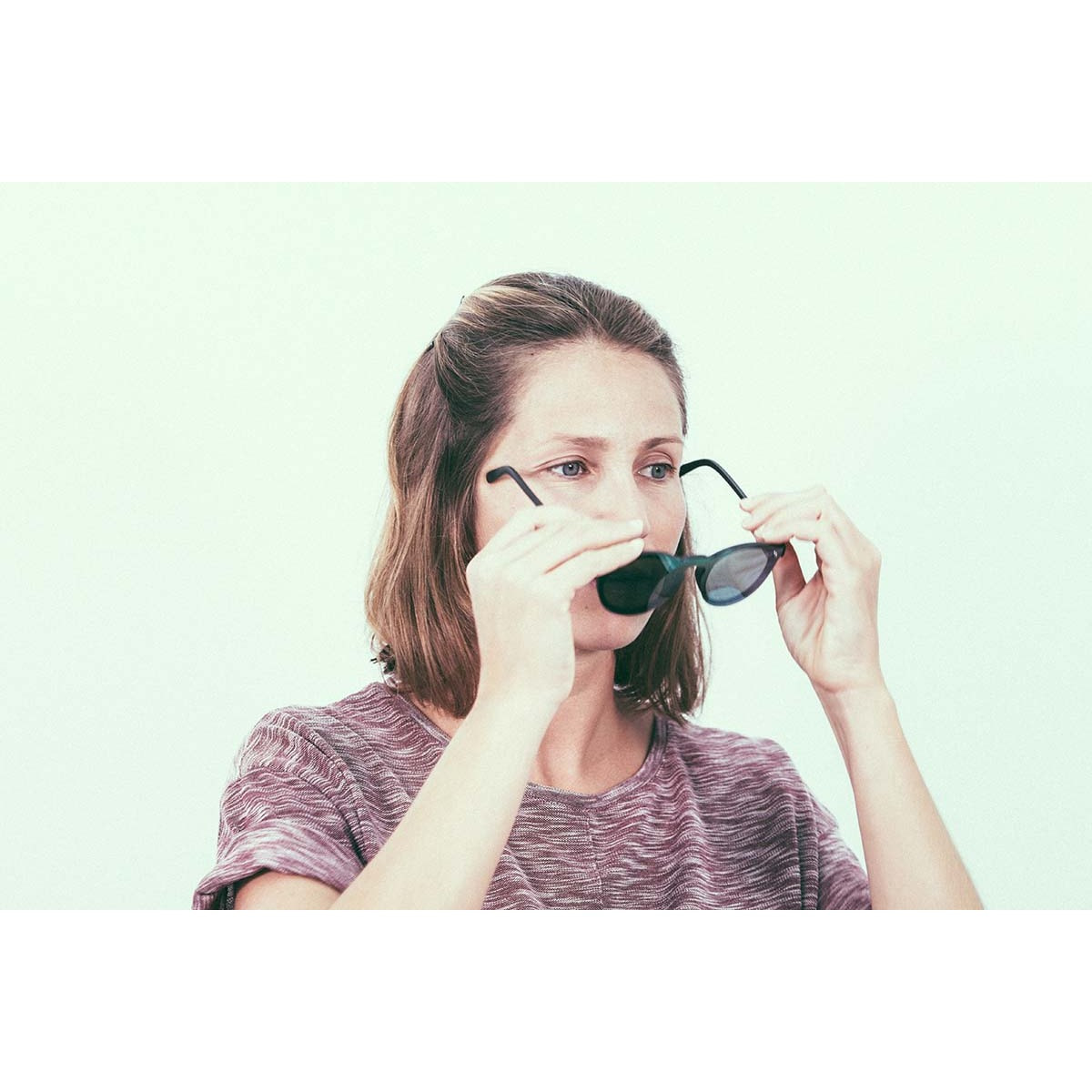 Gafas de sol PALO ALTO RIGA - Negro mate / Plana azul revo