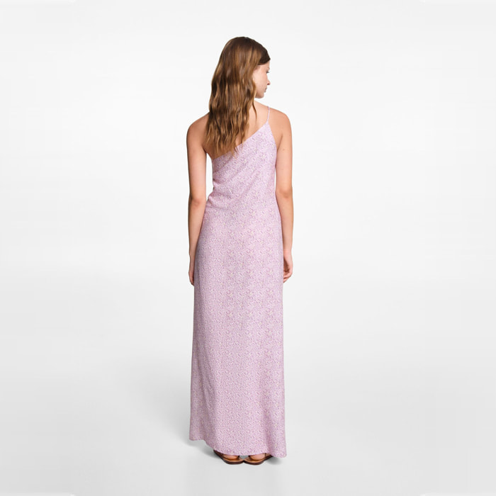Vestido asimétrico estampado Lila - lila