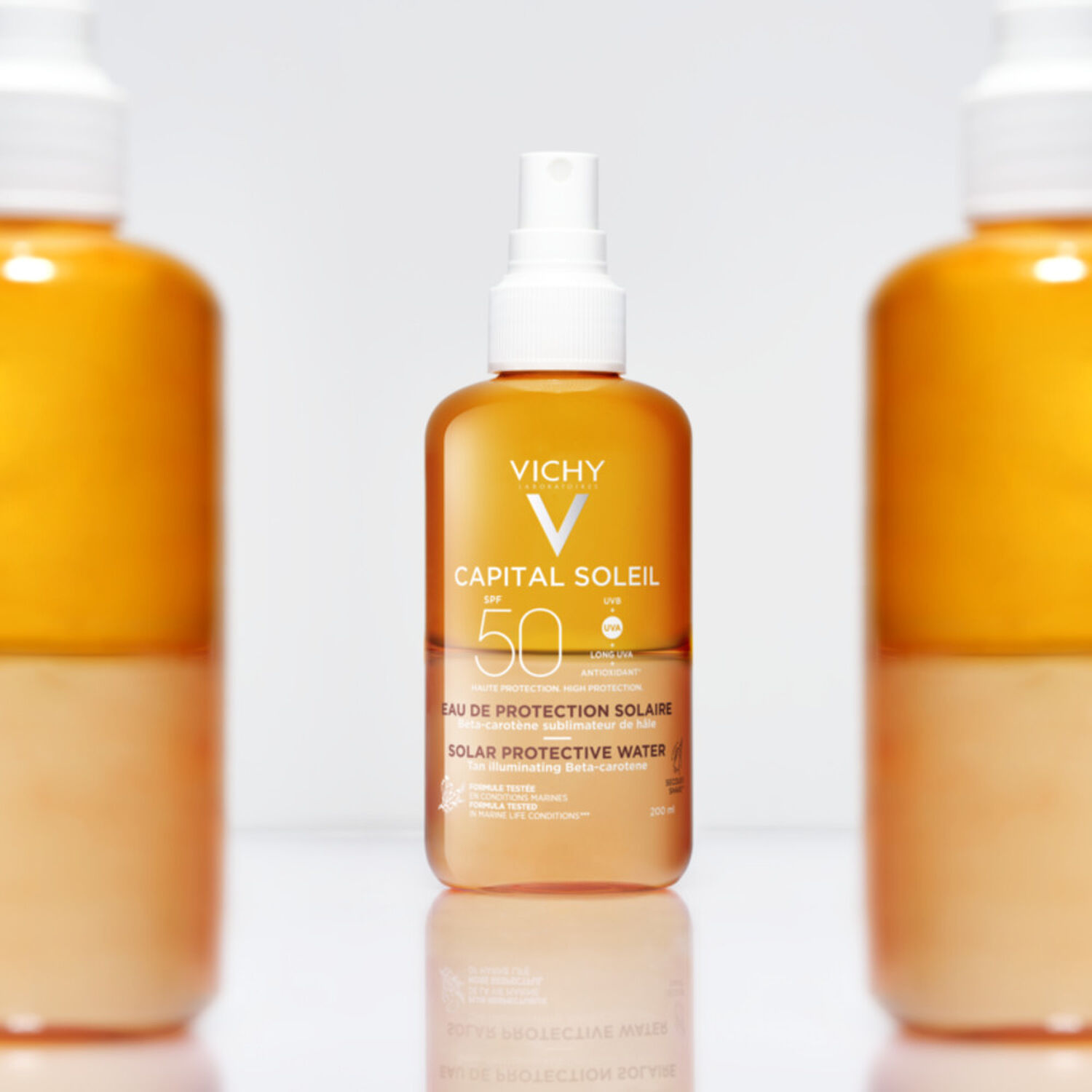 Capital Soleil SPF50 - Eau de Protection Solaire - Hâle Sublimé 200 ml