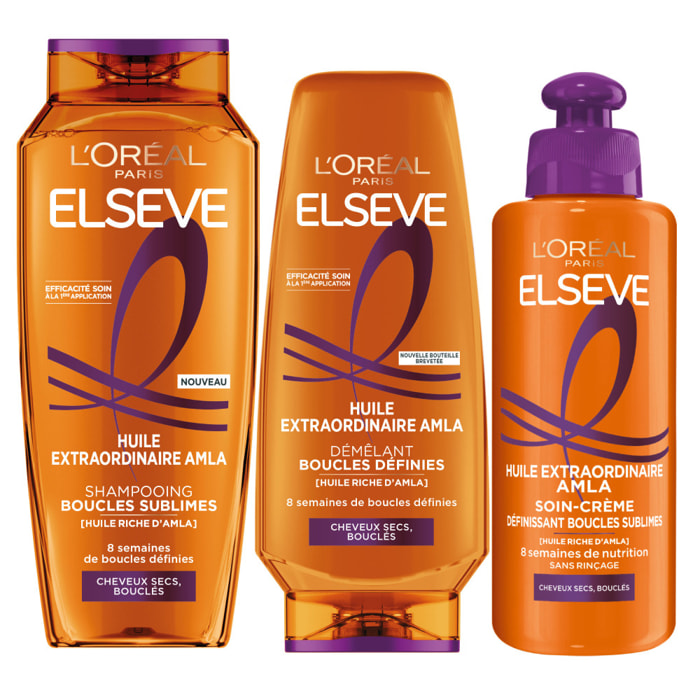 L'Oréal Paris Elseve Huile Extraordinaire Amla Routine Boucles Définies