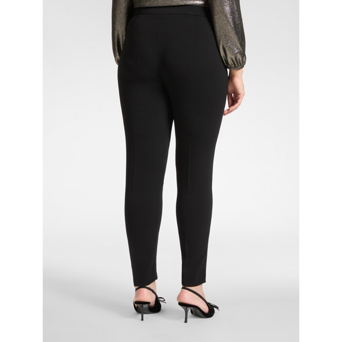 Elena Mirò - Pantaloni dritti in cady - Nero
