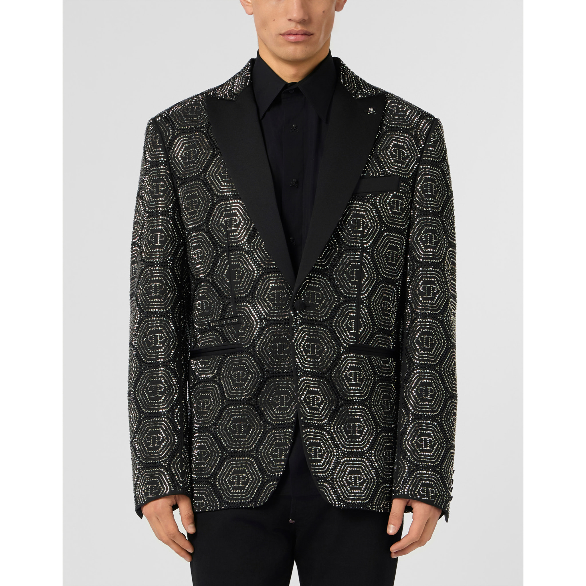 PHILIPP PLEIN Lord Fit Blazer Bling Monogram