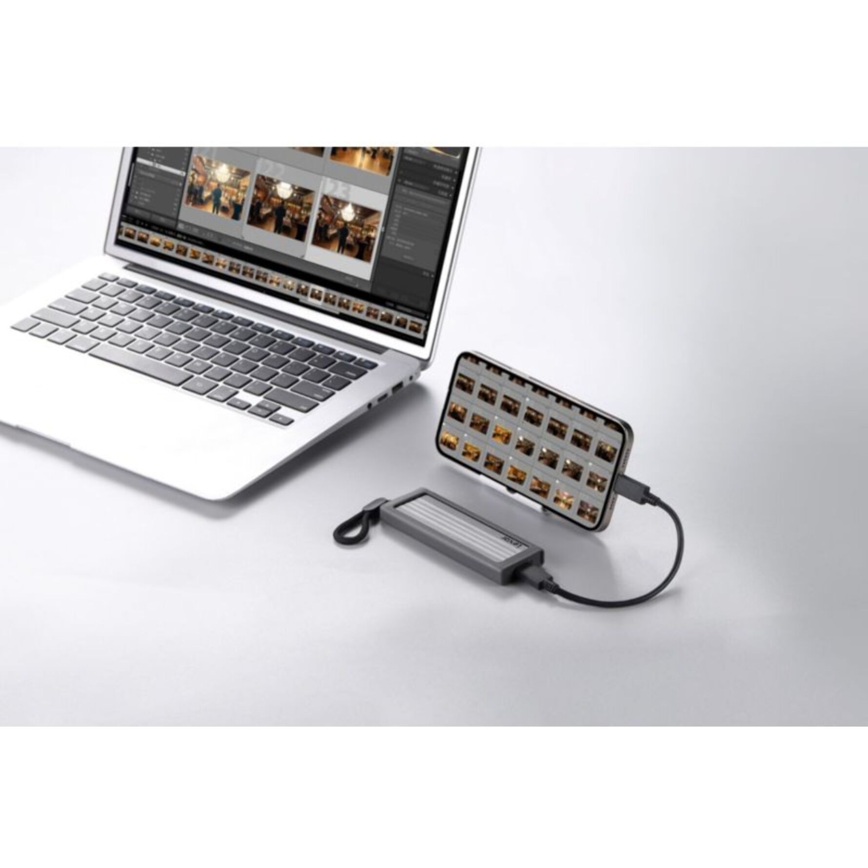 Disque dur SSD externe LEXAR 2To Finition alu + Rugged Bumper