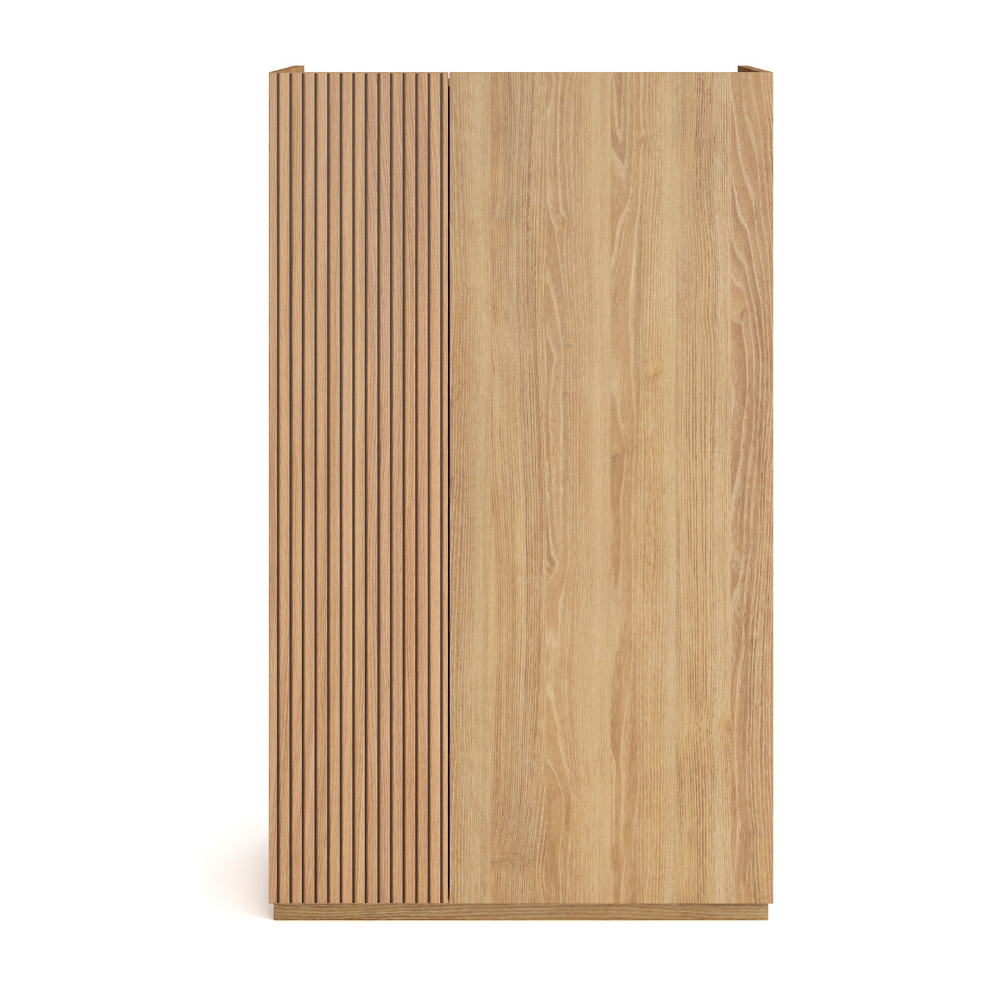 Zapatero Akra melamina roble dorado puerta impresión vallado 122x70x35cm