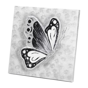 Cuadro artesanal Mariposa Plata