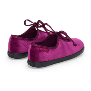 Superga - Ballerine Bambina Nero - 2442 KIDS VELVET BALLERINA LACE