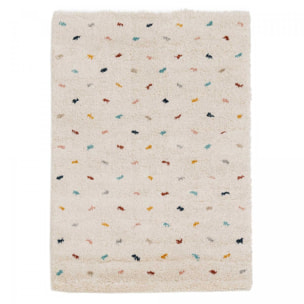 Tapis shaggy tissé motif simple LOVI