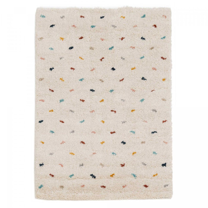 Tapis shaggy tissé motif simple LOVI