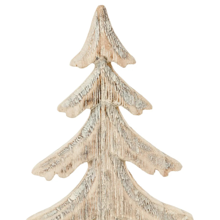 Décoration Bois Sapin sur Bûche