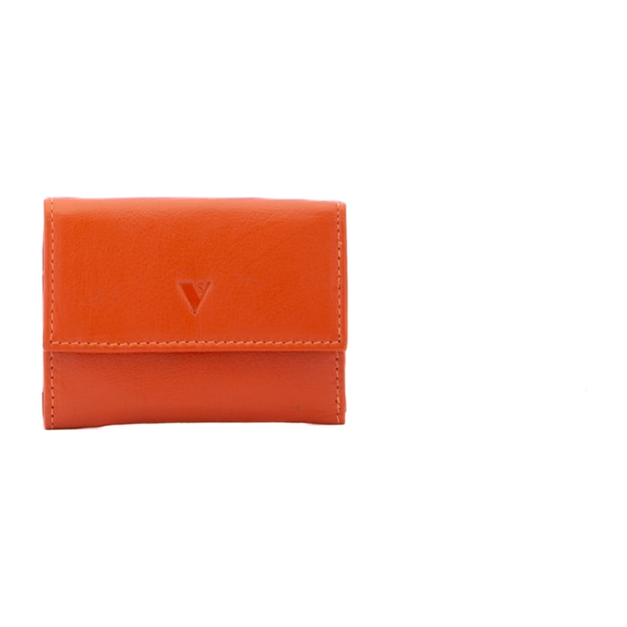 Portafoglio donna - Modello False - Ecopelle e poliestere - 10.0 x 7.5 x 2.0 cm
