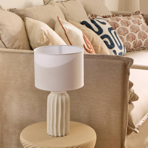 Lampe à poser Fernan blanc H36cm