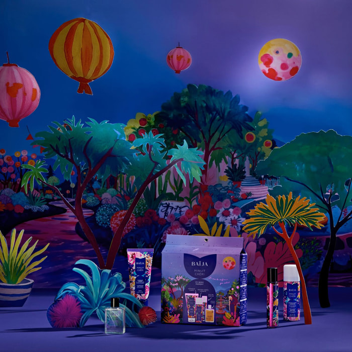 Minuit Cheri - Coffret Mousse de Douche 50ml + 3 Produits