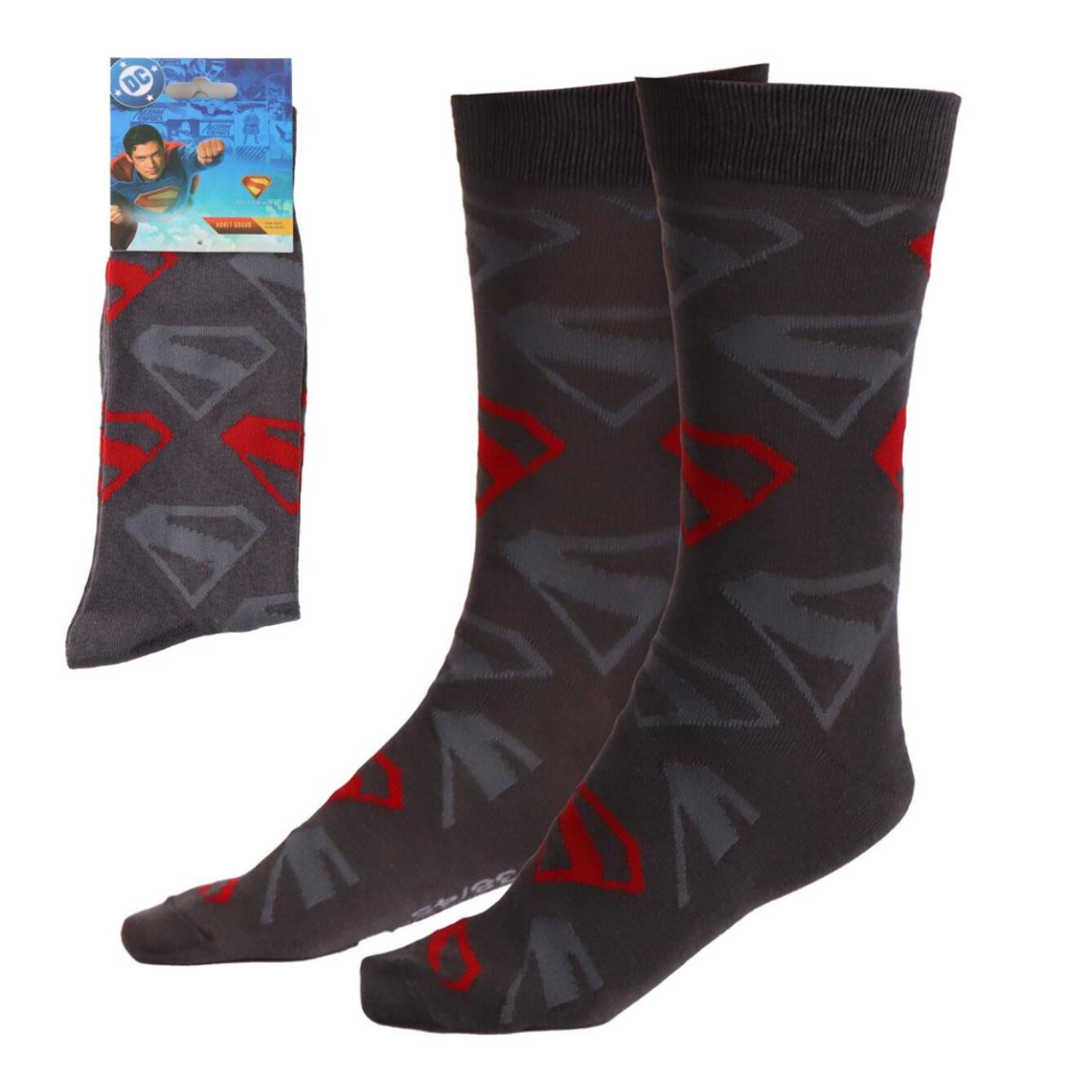 Calcetines Superman - Color Gris - Talla 38-45