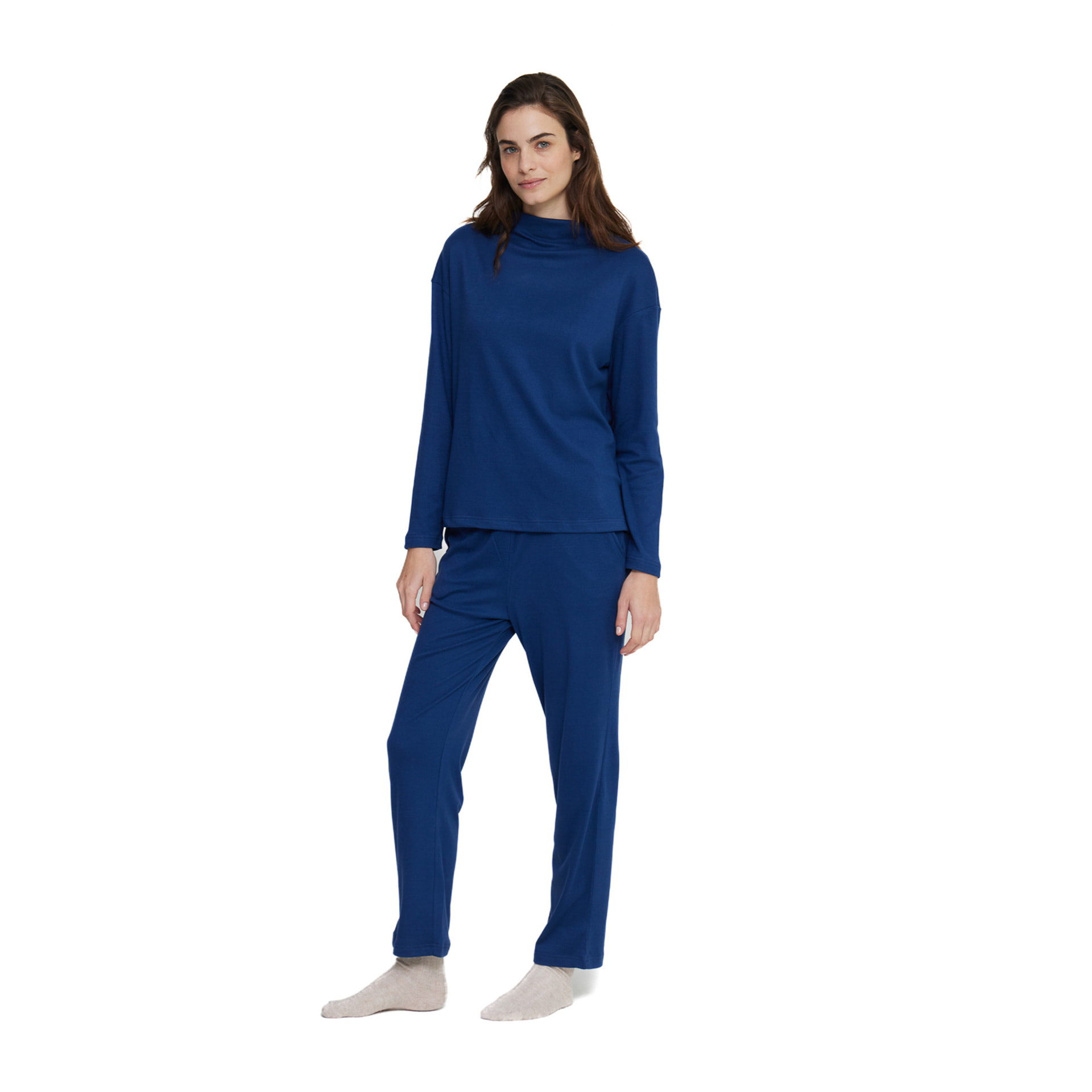 Completo donna florencia in pile con collo alto Noidinotte