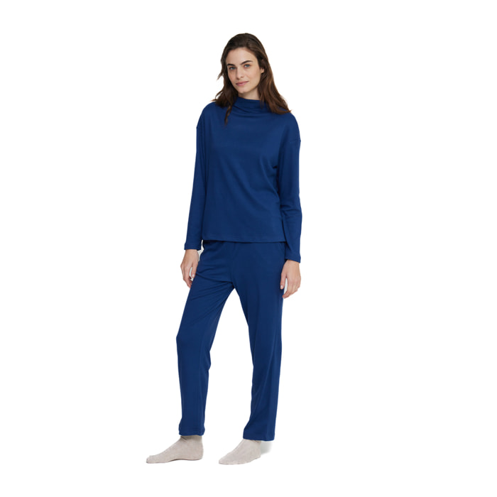Completo donna florencia in pile con collo alto Noidinotte