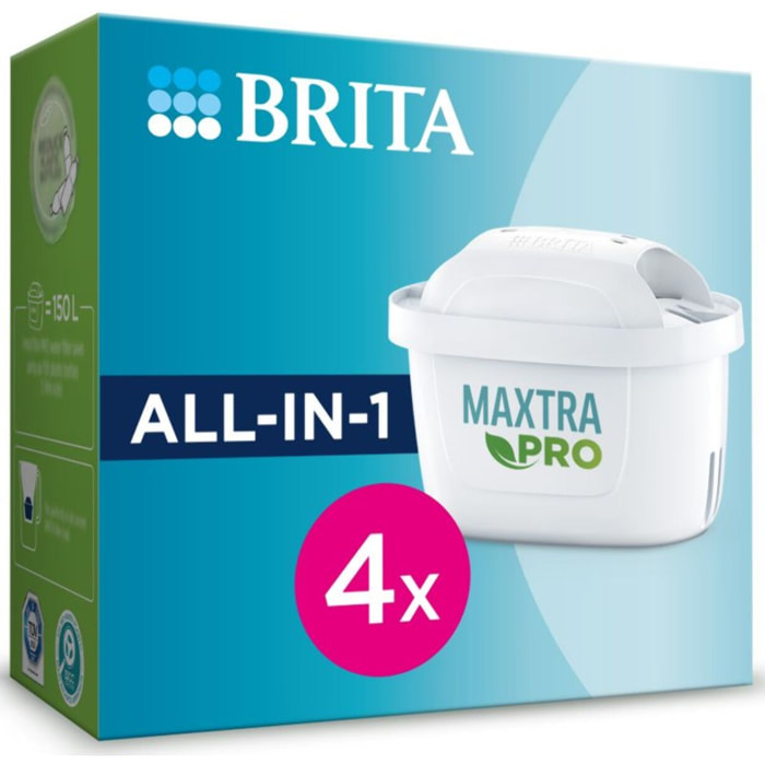 Cartouche filtrante BRITA maxtra pro all in 1 pack de 4