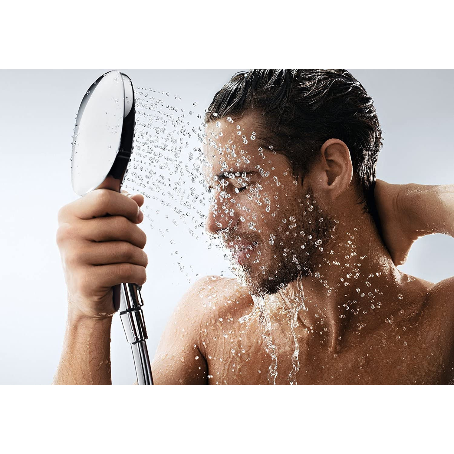 Set de douche 120 3 jets avec barre Unica'S puro 65 cm et porte-savon chromé Raindance Select