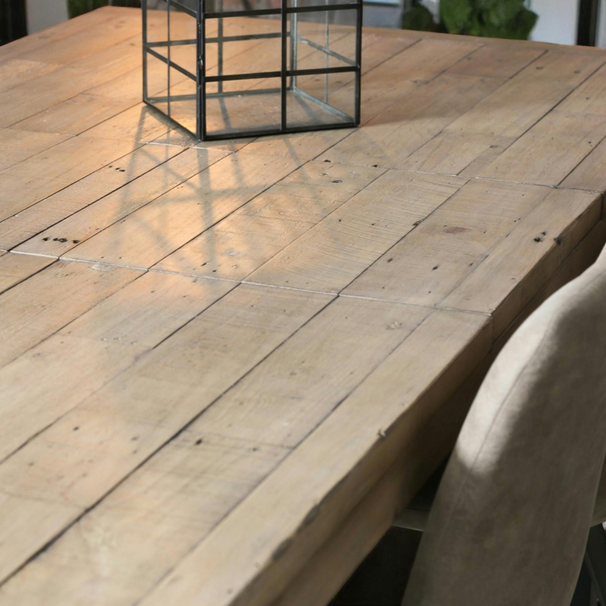 Table extensible 180/240 bois recyclé AUCKLAND