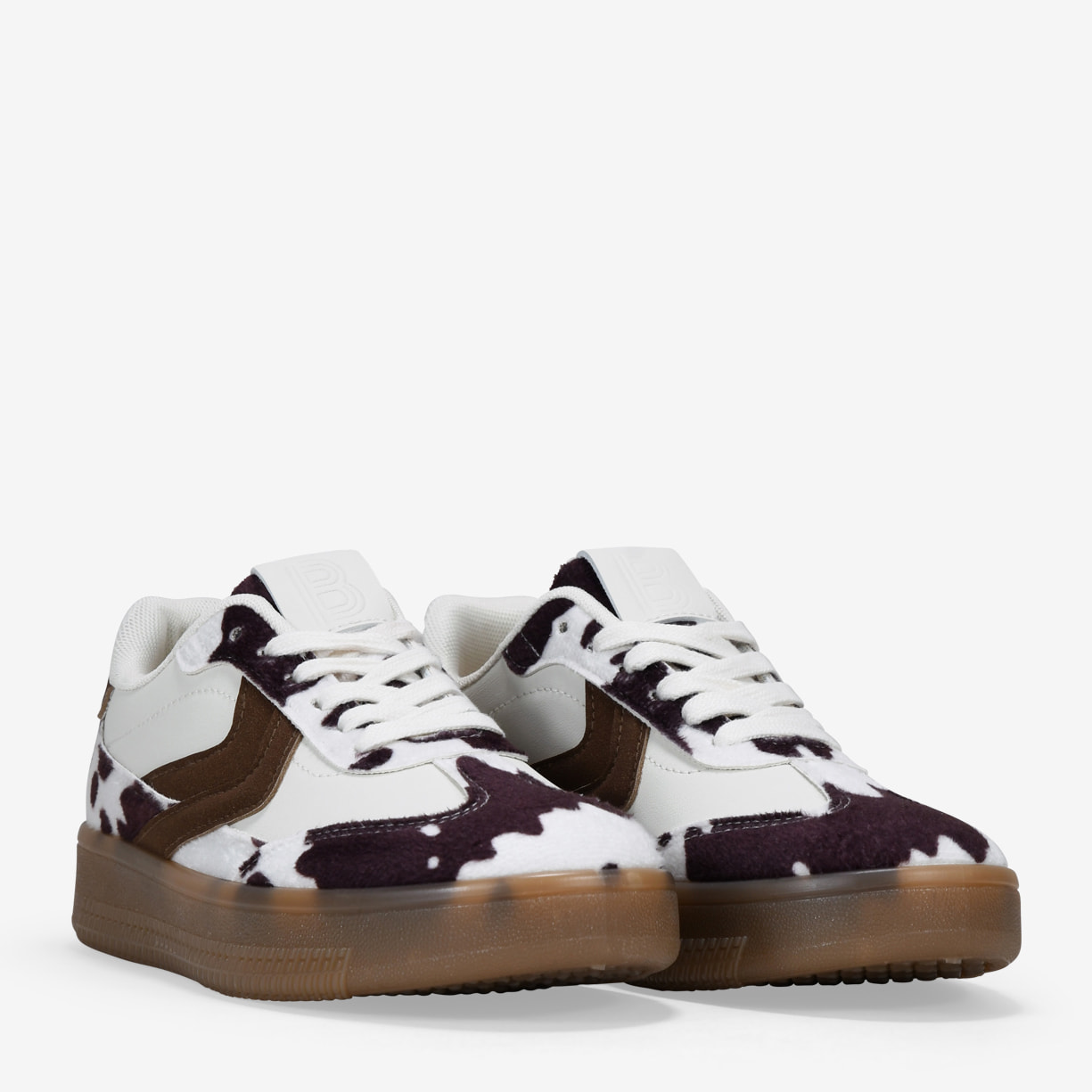 Zapatillas deportivas de vaca con cordones