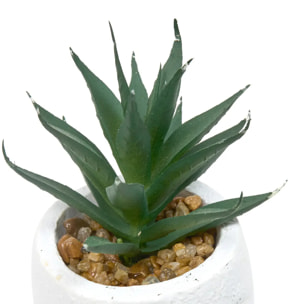 Plante artificielle Teri 9 cm avec Pot visage