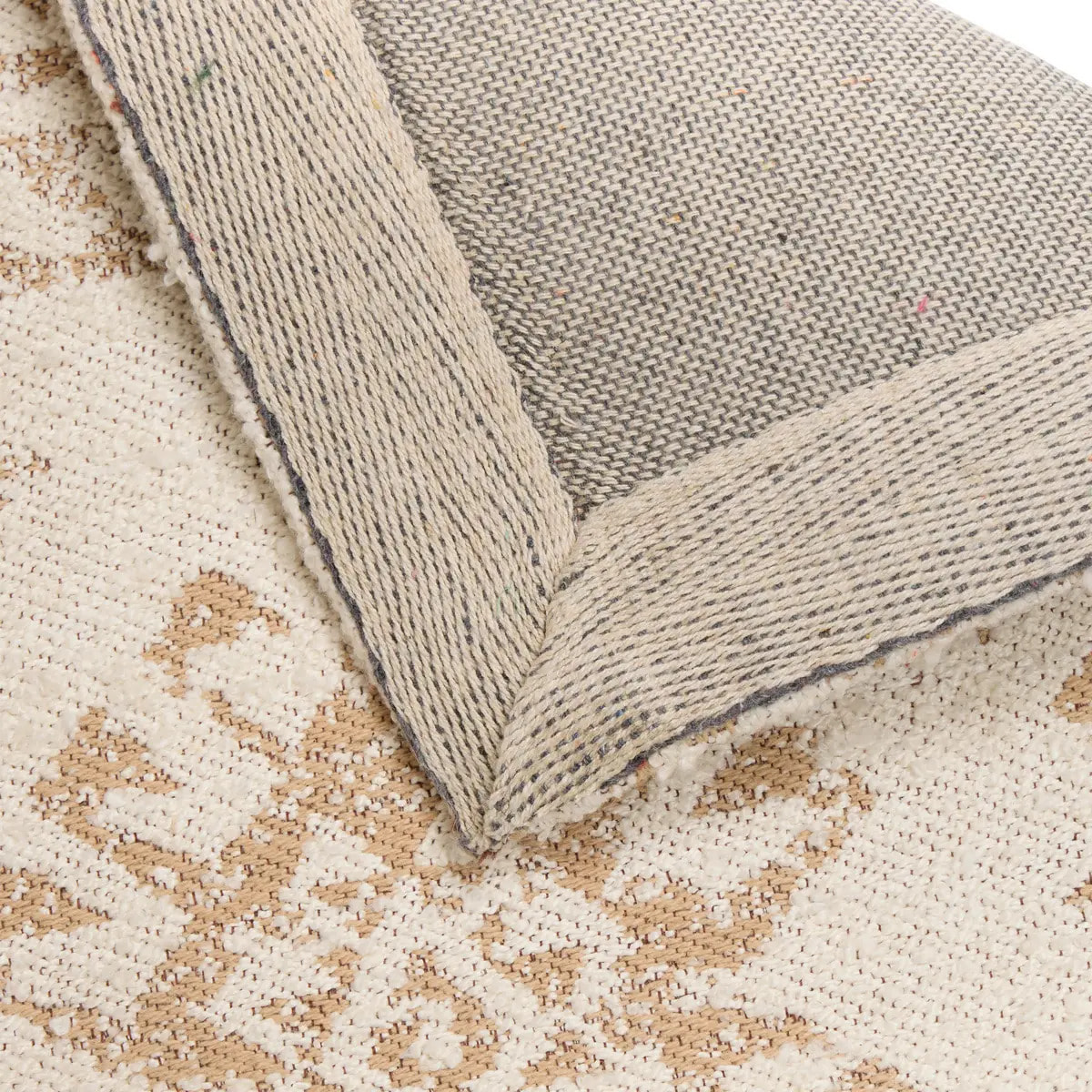 Tapis bouclette Ozel beige lin 170x120cm