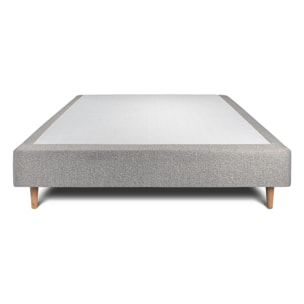 Sommier Tapissier Bouclette Ep20 - pieds bois