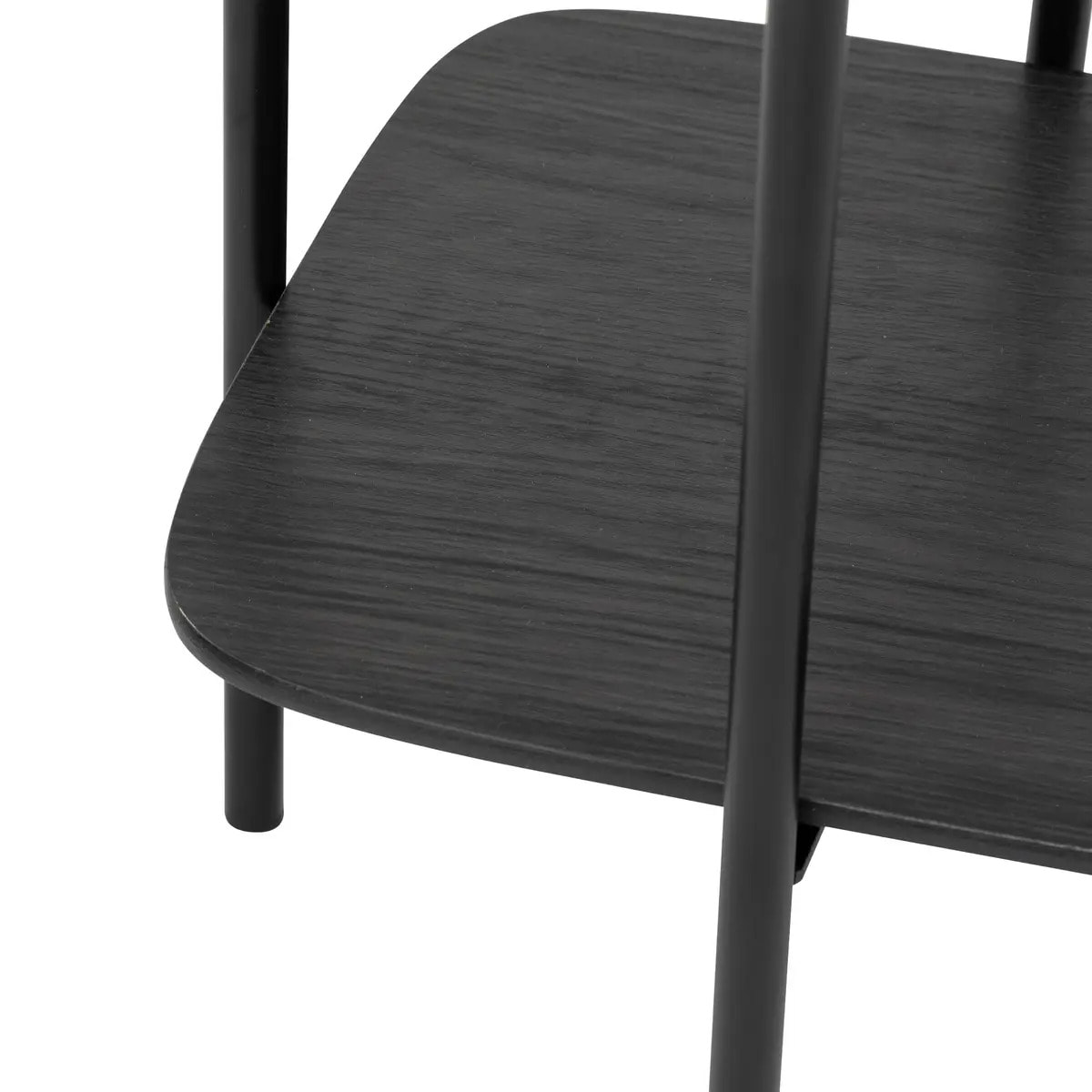 Table d’appoint 1 étagère "Hodia" noir 60x40x40cm