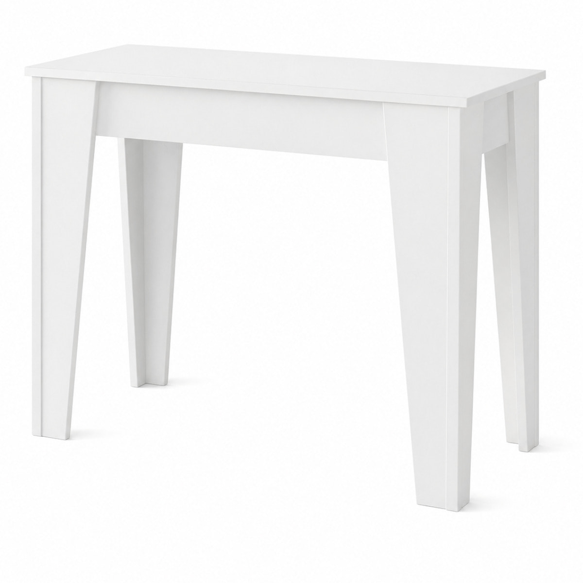 Consolle Allungabile Moderna Tavolo Estensibile Da 54 A 306 cm Con 6 Allunghe Ideale Per 14 posti Salvaspazio Guide In Metallo Design Per Soggiorno Salotto Cucina Ingresso Bianco